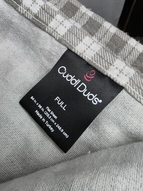 Cuddl Duds Full Sheet - Light Gray